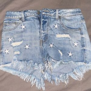 Patriotic Jean Shorts